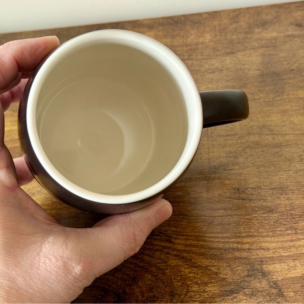 Starbucks 2011 Laser Etched Siren Mermaid Barrel Mug Matte Black White - Picture 5 of 6